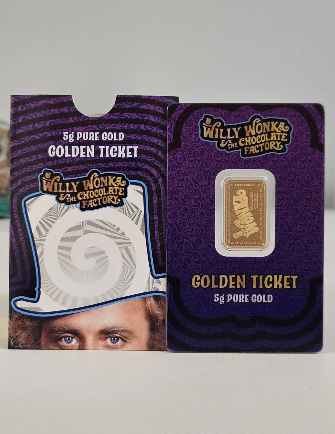 PAMP Golden Ticket Willy Wonka – 5g Gold Bar (Rare 0652/3000)
