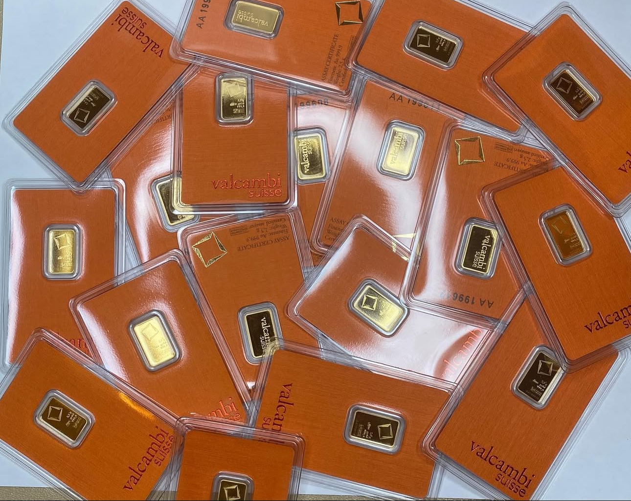 2.5 G Gold Valcambi bars