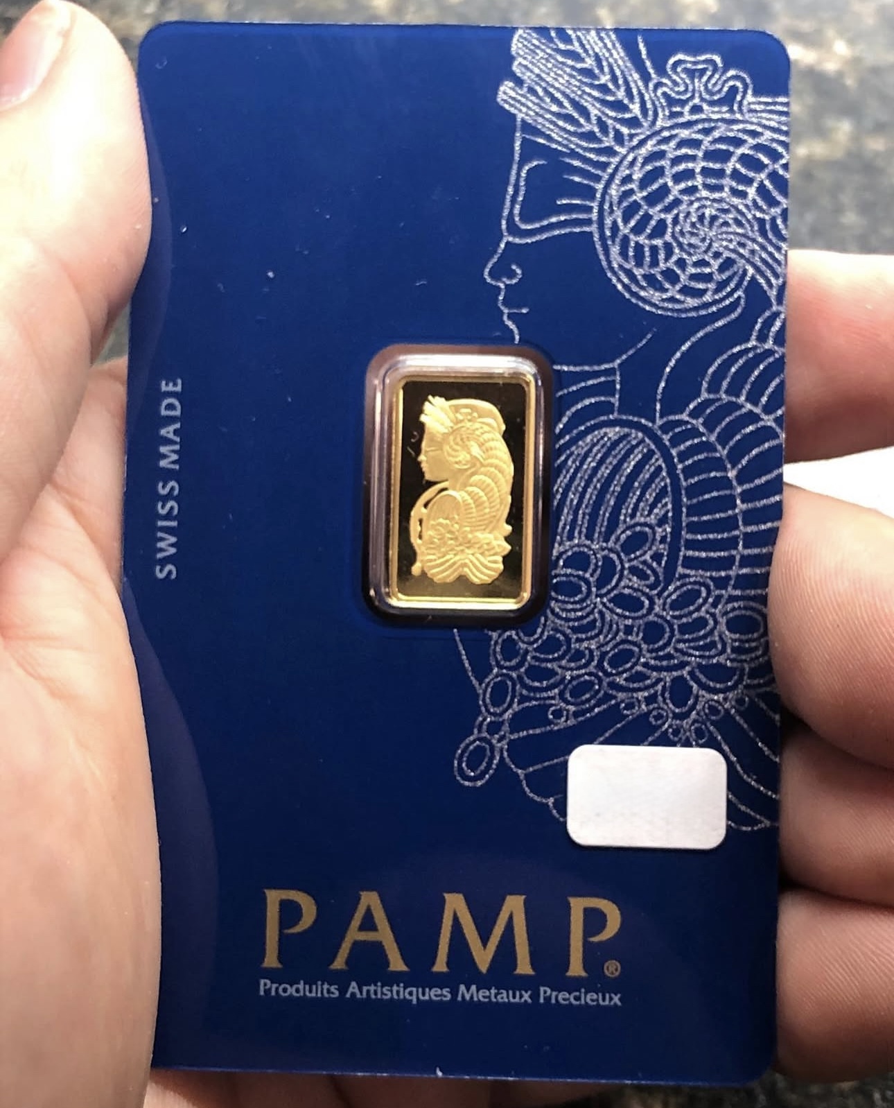 2.5 Gram Pamp Gold Bar