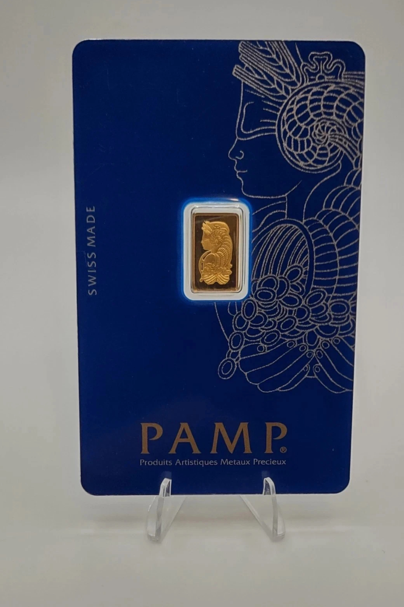 1 grams pamp Suisse gold bar 