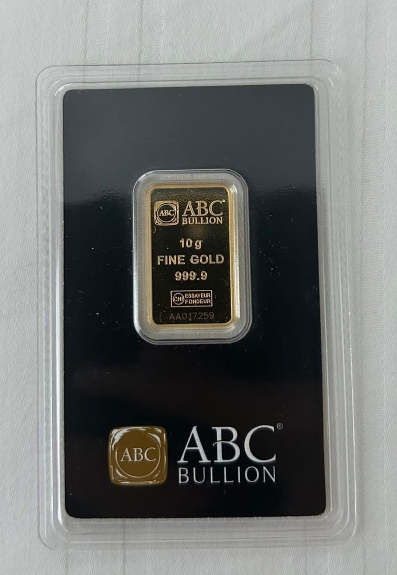 10g ABC gold bar 