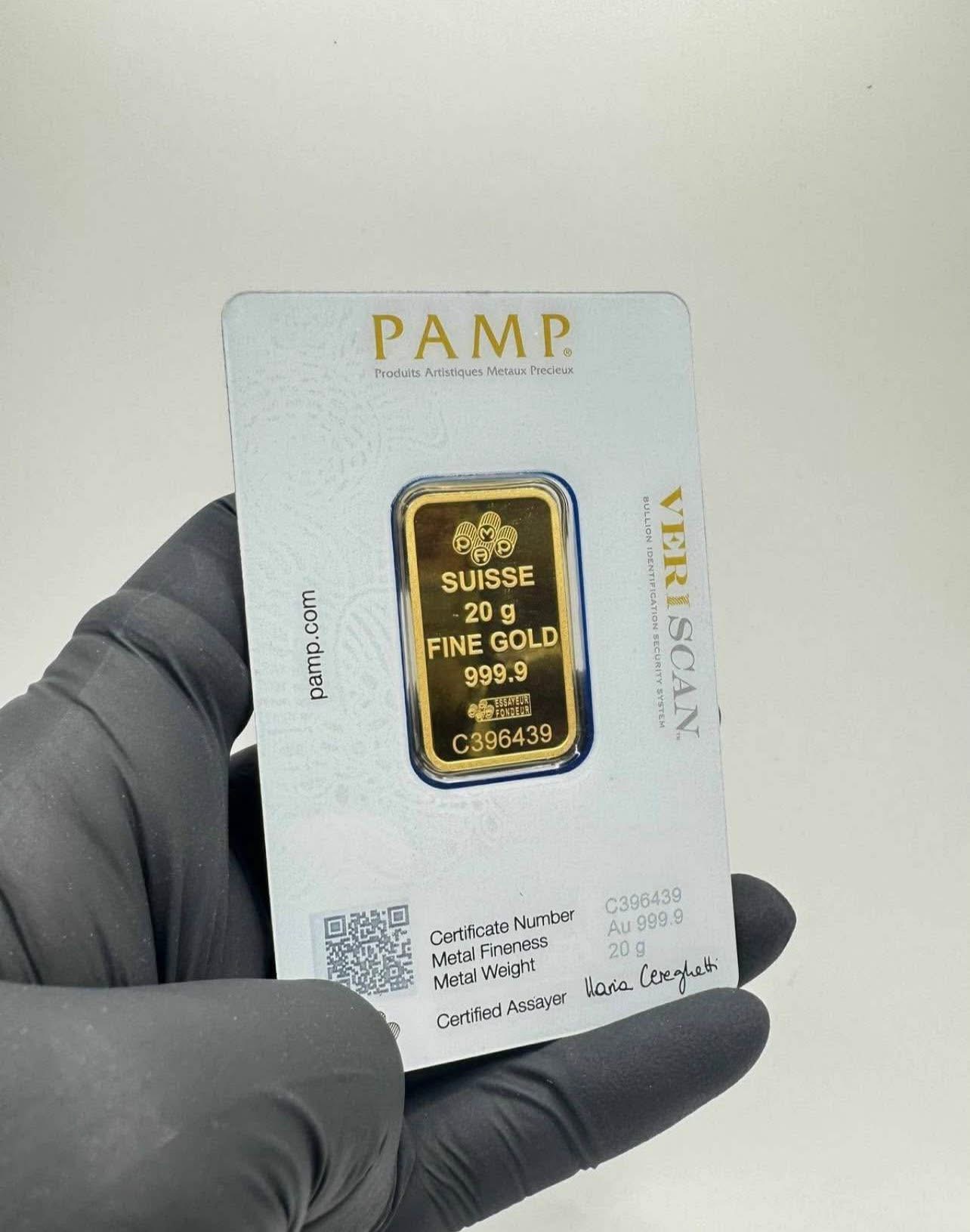 PAMP Suisse 20 g Gold Bar