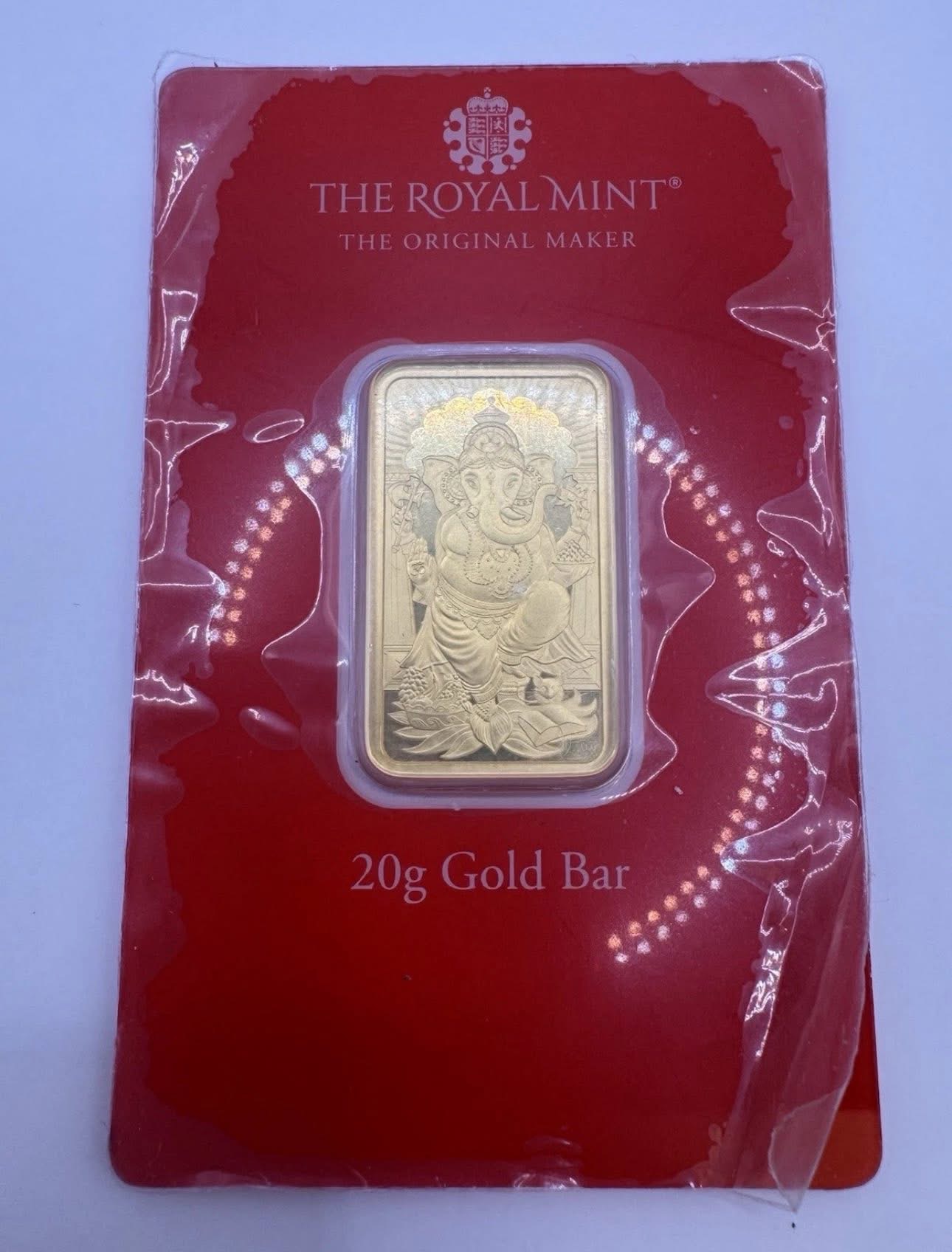 20 g Ganesh Gold Bullion Bar