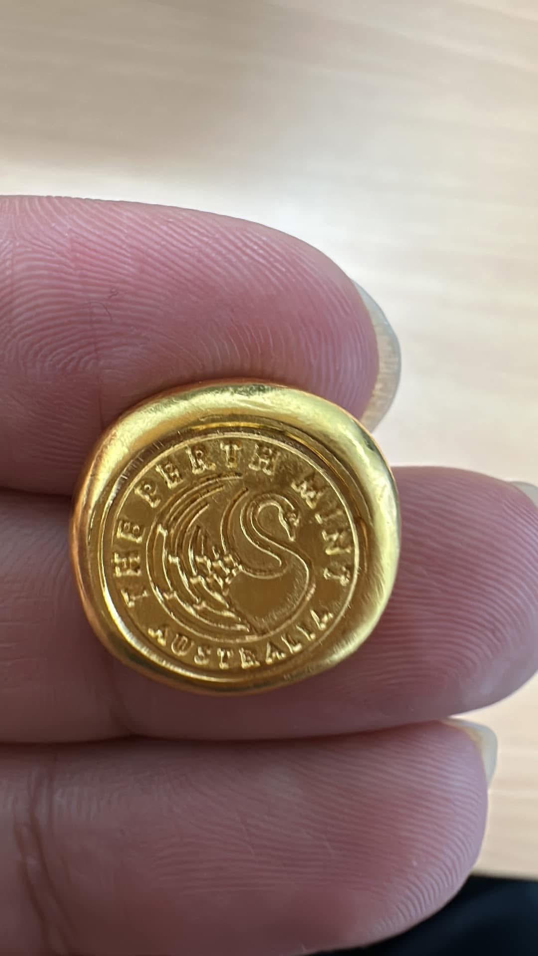 1/2oz Perth Mint Gold Bar 