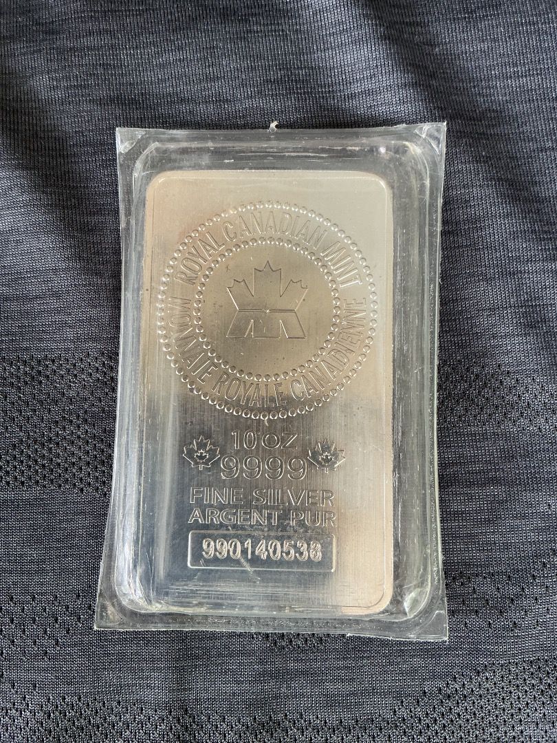 Royal Canadian Mint 10oz .999 Fine Silver Bar