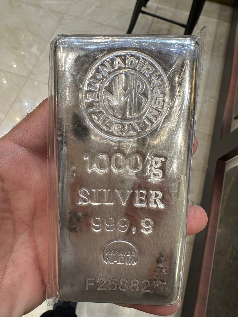 Nadir Metal Rafineri 1000g Silver Bar
